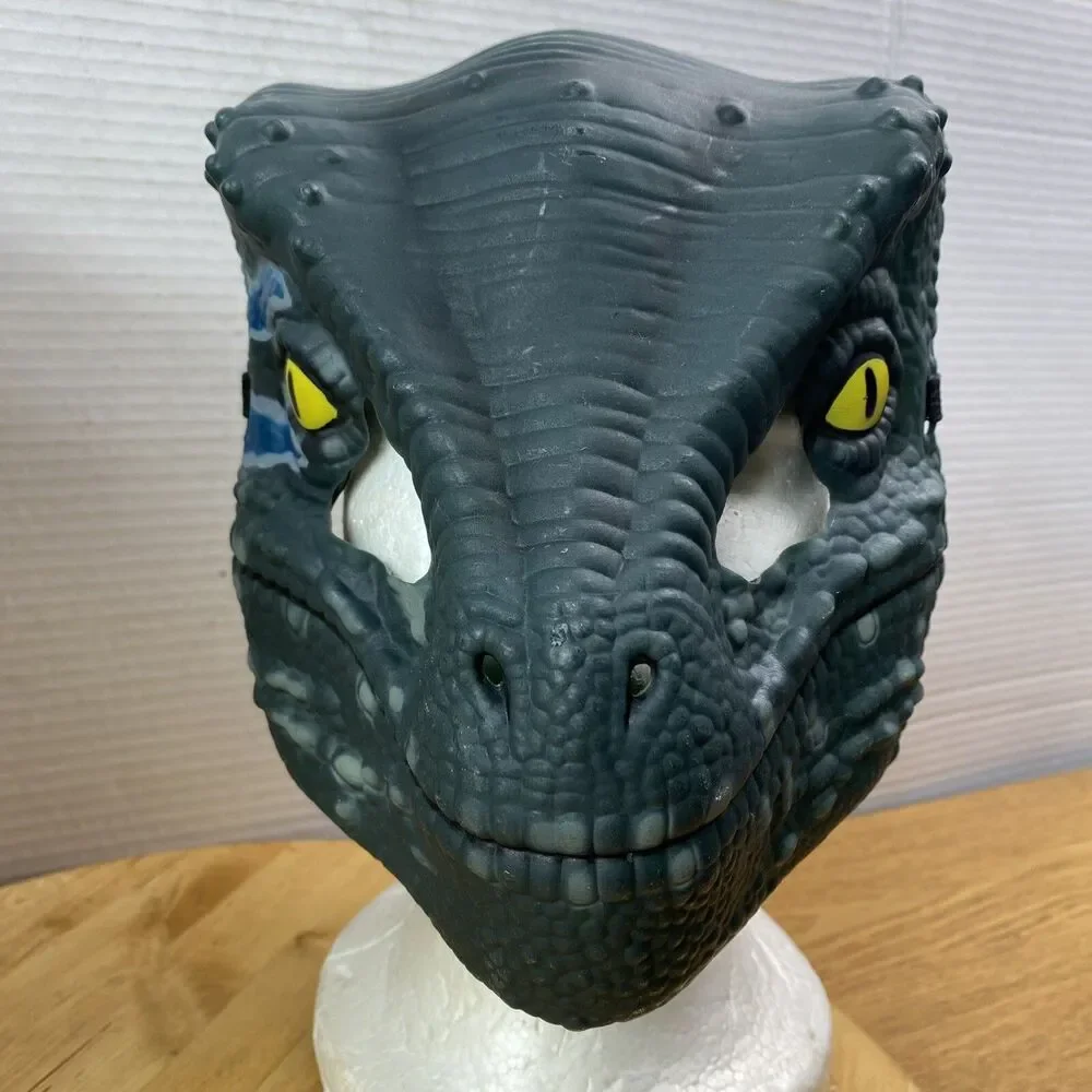 Deluxe Leonardo Ninja Turtle & Jurassic World Blue Raptor Mask Costume Lot 6